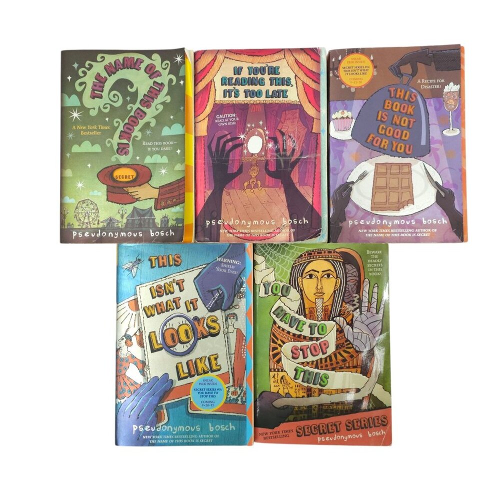 Pseudonymous Bosch The Secret Series Complete Set Volumes 1 - 5 Paperback Books